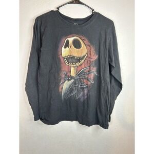 Disney Store Jack Skellington Nightmare Before Christmas LS Top Size L